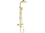 Mexen CQ62 Set Vasca-Doccia Con Soffione E Miscelatore Termostatico, Oro - 779106295-50