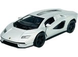 Welly Lamborghini Countach Lpi 800-4 Argento 1:34-1:39 Modello In Metallo Pressofuso Nuovo In Scatola 43818