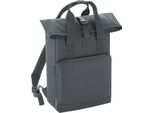 Bagbase Zaino Roll-Top Con Doppia Maniglia RW7125 (Taglia Unica) (Grigio Grafite)