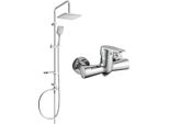 Mexen Sven Set Doccia Esterno Con Soffione E Miscelatore Doccia Kama, Cromo - 72540262-00