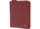 Golden Head Portafoglio Polo Rfid Protect Zipped Billfold Coin Wallet Red Rosso Scuro
