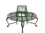 Panchina Da Giardino Clayre & Eef Ø 152X89 Cm In Metallo Verde