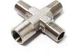 Collettore Aria Compressa Wiltec Per Aerografo A 4 Vie, 3X 9,51 Mm (1/8") Maschio E 1X 9,51 Mm (1/8"") Femmina, Adattatore Collettore In Metallo"