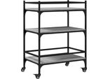 Carrello Da Cucina Grey Sonoma 65X40X86,5 Cm Materiale A Base Di Legno