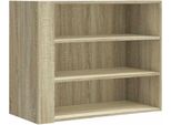 Vidaxl Scaffale A Muro Rovere Sonoma 75X35X60 Cm Materiale A Base Di Legno
