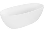 Mexen Torino Vasca Freestanding In Conglomerato 155 X 78 Cm, Bianco Opaco - 57271557800