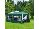 Tenda Da Giardino Pavilion - Pratica Tenda Da Spiaggia, Facile Da Montare Con Easy-Klett, Ideale Per Feste Verde 3X6M