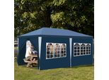 Tenda Da Giardino Pavilion - Pratica Tenda Da Spiaggia, Facile Da Montare Con Easy-Klett, Ideale Per Feste Blu 3X6M