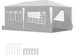 Padiglione Jopassy Per Eventi Aziendali - Facile Da Montare, Tenda Da Festa Perfetta Per Il Giardino Bianco 3X6M