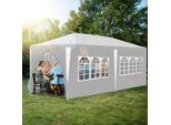 Padiglione Tolletour Per Eventi Aziendali - Facile Da Montare, Tenda Da Festa Perfetta Per Il Giardino Bianco 3X6M