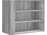 Vidaxl Scaffale A Muro Grigio Sonoma 75X35X60 Cm Materiale A Base Di Legno