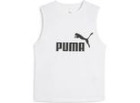 Puma Ess No. 1 Logo Slim Tank - Bianco, Taglia:M