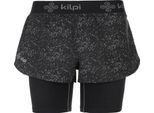 Pantaloncini Da Corsa Donna 2 In 1 Kilpi BERGEN-W, Nero, Taglia 34