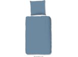 Hip Mako Biancheria Da Letto In Raso 2 Pezzi Copripiumino 140 X 220 Cm Federa 60 X 70 Cm Copripiumino Tinta Unita 0280.20.01 Blu Ghiaccio