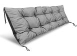 Cuscino Da Giardino 120X40 Cm Per Panchina In Pallet, Impermeabile, Grigio