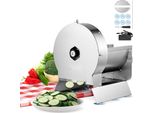 Affettatrice Elettrica Per Verdure - Spessore 0-12 Mm - Affettatrice Commerciale Regolabile - Affettatrice Manuale Per Alimenti In Acciaio Inox - Affettatrice Per Patate, Limoni, Pomodori, Mele