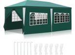 Tenda A Padiglione Izrielar Con Pareti Laterali, Porta E Finestre Con Cerniera, Resistente Alle Intemperie, 3X6M Verde