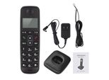 Bisofice Telefono Cordless Espandibile Con Display Lcd Id Chiamante 50 Memorie Di Rubrica Chiamate In Vivavoce Chiamate In Conferenza 16 Lingue Supporto 5 Portatili Connessione Per Ufficio Affari Casa Famiglia