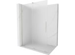 Mexen Velar Parete Doccia Scorrevole Walk-In 130 X 200 Cm, Brina 8 Mm, Nichel Spazzolato - 871-130-000-33-97