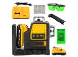 Livella Laser A 12 Linee, Raggio Laser Verde, Precisione Di +/-1 Mm, 12 Linee Con Batteria