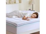 Proteggi-Materasso - Proteggi-Materasso Con Imbottitura In Memory Foam E Fibra - Spessore 10,16 Cm - Accessori Per Materassi