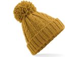 Beechfield B480 | Berretto Da Donna In Maglia Melange - Colore: Senape - Taglia: Unica