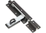 Kotarbau® Catenaccio Catenaccio 260/16 Mm Catenaccio A Slitta Catenaccio Per Cancello Superiore Catenaccio A Slitta Per Porta Zincata Nero-Argento Catenaccio Per Porta Stabile