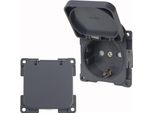 C-Line Presto Inprojal Cbe Presa Schuko + Coperchio Incernierato 220 / 230 Volt Antracite