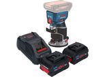 Bosch Gkf 18V-8 Posa Professionale Per Bordi A Batteria 18 V 8,0 Mm Senza Spazzole + 2X Batteria Procore 5,5 Ah + Caricabatterie