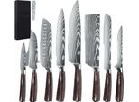 Set Di Coltelli Da Chef, Acciaio Inossidabile 7CR17, Manico Ergonomico In Legno, 8 Pezzi