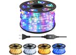 Tolletour Led Luce Di Corda Set Completo Con Accessori Luci Di Fata Illuminazione Colorata 10 Metri Led Per Interni/Esterni Illuminazione Natalizia Decorazione Luce Di Corda