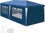 Gazebo Hengda Con Finestre Con Pannelli Laterali 3 X 6 M Blu