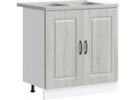 Syfax™ Mobile Da Cucina Kalmar Grigio Sonoma 80 X 46 X 81,5 Cm