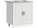 Syfax™ Mobile Da Cucina Con Porta Kalmar Bianco 80 X 46 X 81,5 Cm