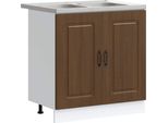 Syfax™ Mobile Da Cucina Kalmar Rovere Marrone 80 X 46 X 81,5 Cm