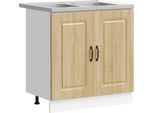 Syfax™ Mobile Da Cucina Kalmar Rovere Sonoma 80 X 46 X 81,5 Cm