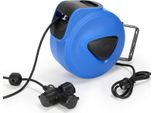 Avvolgicavo Aopunly Avvolgicavo Automatico 20M+1,5M Modello IP44 A Tre Spine 250V Con Funzione Di Spina Per Montaggio A Parete Soffitti E Officina A Parete