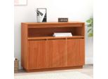 Vidaxl Credenza Marrone Cera 104,5 X 34 X 80 Cm Legno Di Pino Massiccio