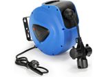 Avvolgicavo Tolletour Avvolgicavo Automatico 20M+1,5M Modello IP44 A Tre Spine 250V Con Funzione Di Spina Per Montaggio A Parete Soffitti E Officina A Muro