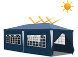 Gazebo Aopunly Con Finestre Con Pannelli Laterali 3 X 6 M Verde