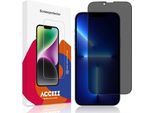 Iphone 14 Plus/ Iphone 13 Pro Max Screenprotector: Accezz Gehard Glas Privacy Screenprotector - Trasparente