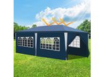 Tolletour 3X6M Gazebo Da Giardino Con Pannelli Laterali Tenda Portatile Impermeabile Con Tubo Di Ferro, Verde