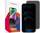 Iphone 12/ Iphone 12 Pro Screenprotector: Accezz Gehard Glas Privacy Screenprotector - Trasparente