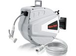 Jayseuw Avvolgitubo Da Parete Da 20 Metri Avvolgitubo Per Acqua Cassetta Per Tubi Flessibili Automatico (20 M) Grigio