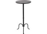 Tavolino Clayre & Eef Ø 38X78 Cm Metallo Nero