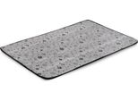 Tappetino Per Cani 80X60 Cm Impermeabile Osso Nero