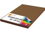 Carta Colorata A4 90G Marrone Scuro 100 Fogli
