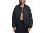 Giacca Da Donna Elegante In Nero Con Dettagli A Contrasto E Chiusura A Zip