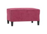 Syfax™ Poggiapiedi Rosso Vino 70X55X41 Cm In Velluto