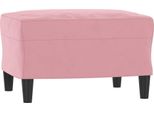 Syfax™ Poggiapiedi Rosa 60X50X41 Cm In Velluto